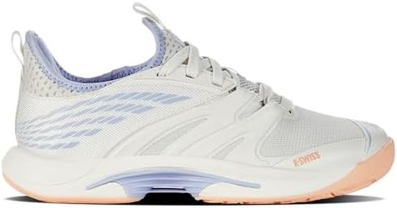K-Swiss Women's Speed Trac Tennis Shoe, Star White/White Onyx/Peach Fuzz, 5.5 M