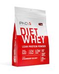 PhD Nutrition Diet Whey Lean Protein Powder | Strawberry Delight Whey Protein | 1 kg Bag [ Packaging May Vary ]