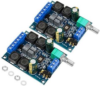 2Pcs Digital Amplifier Board,TPA3116D2 Dual Channel Audio Stereo AMP High Power Digital Subwoofer Power Amplifier Board 2x50W 5V 12V 24V for Store Solicitation Home Theater Square DIY Speakers