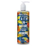 Faith In Nature Natural Grapefruit and Orange Hand Wash, Invigorating, Vegan and Cruelty Free, No SLS or Parabens, 400 ml