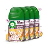 Air Wick 250 ml x 4 (Buy 3 Get 1 Free) - Vanilla & Muskmelon (Summer Delights), Freshmatic Automatic Air Freshener Refill | 2600 Sprays Guaranteed | Automatic Freshener, Bathroom Freshener, Room Spray