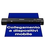 Epson WorkForce ES-60W A4 Battery Powered Portable Document Scanner, Black