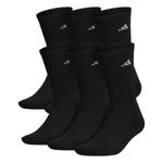 adidas mens Athletic Cushioned Crew 6 Pairs SOCK PREPACK, multicolor, 10 US