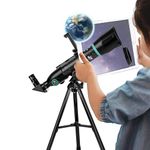 Audavibe Educational 40050 Astronomical Telescope with APP | 1000+ Facts on Solar System, Spacesuits, Launchers, Celestial Bodies, etc | AstroReels, Skymap & AR Based Fun Learning