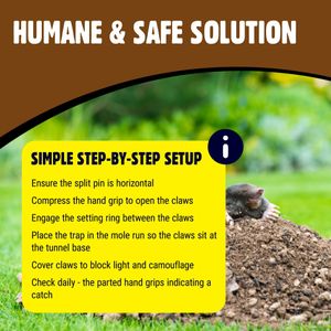 STV Defenders Mole Claw Trap Set – 12-Pack Heavy Duty Pest Control