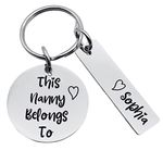 Nanna Gift Personalised Engraved Mothers Day Keyring