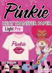 Pinkie Cotton Fabric Light Heat Transfer Paper Pro 2.0 A4 10 Sheets Printable Vinyl Htv Iron On Transfer Paper for Inkjet Printer, Premium and Breathable(LI-H-L2.0-10)