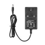 Power Adapter 12V 2A SUPERNIGHT Replacement Power Supply DC 12V 2A 5.5 * 2.1mm Charger Regulated Switching Transformer 5.5 * 2.1mm Plug for LED Strip Lights, Audio/Video, Router ect.