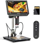 4K Digital Microscope, Elikliv EM4K 8" Coin Microscopes 2000x, 52MP HDMI Microscopes, Soldering Microscope for Adults, Micro scopes for Electronics Repair, 3840P UHD Video Micro socpe, 10" Stand, 64G