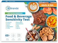 5Strands Food & Beverage Sensitivity Test, Hair Analysis Intolerance Test for Adults & Kids, 400+ Items Tested, at-Home Collection Food Intolerance Testing, Accurate Results in 5 Days