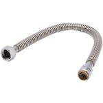 SharkBite SS3086FLEX24LF Stainless Steel Corrugated Hose, 3/4 inch x 1 FIP inch FIP x 24 inch