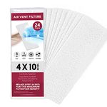 Vent Filters for Home, Air Vent Filters (4"x10") Engineer for Floor Vent Filters (24 Filters)