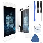 for iPhone 6 4.7 Inch LCD Display Digitizer Touch Screen Replacement Full Complete Frame Assembly Required Repair Tools Included (White)