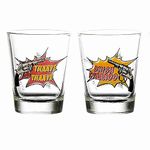 EK DO DHAI Gun Shot Glass Set, Heavy Base Shot Glass Set, A Good Gift Set, Durable & Fairly Priced, Perfect for Every Party, Everyday Shot Glasses - Pack of 2-60ml