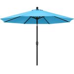 ABCCANOPY 9' Patio Umbrella Table Market Umbrella with Push Button Tilt for Garden, Deck, Backyard and Pool,Turquoise
