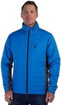 Spyder Men's Standard Peak Zip Insulated Mid Layer Puff Ski Jacket, Collegiate, X-Large