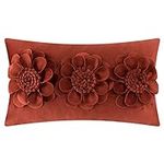 JWH Handmade Flower Throw Pillow Co
