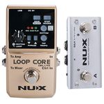 NUX Loop Core Deluxe Guitar Looper 8 hours Loop Time,24-bit Audio,Automatic Tempo Detection with Footswitch