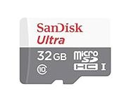 SanDisk Ultra 32 GB microSDHC Class 10 Memory Card up to 48 Mb/s - White/Grey