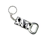 Graphics and More Bottlecap Opener Key Chain, More Cowbell - Musical Instrument Music Funny Parody Joke Marching Band Cow Print (KK7222)