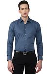 Van Heusen Men's Slim Fit Shirt (VHSFRSLB447781_Navy 42)