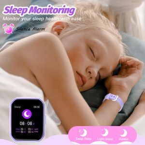 Kids Smart Watch – Purple, Touchscreen, GPS Tracker