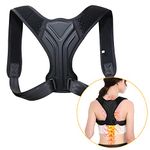 Posture Corrector Back Brace Straightener - Women and Men Comfortable Upper Back Support Back Neck Shoulder Spine Pain Relief - Adjustable Posture Trainer for Spinal Alignment and Clavicle Support (L)