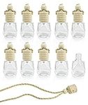 10Pcs Car Air Freshener Perfume Bottle, Aromatherapy Fragrance Essential Oil Diffuser Hanging Perfume Pendant Auto Ornaments Decor Accessories