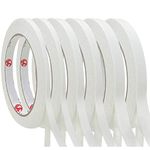 NORTHERN BROTHERS Double Sided Tape - 6 Roll 3 Sizes Double Sided Sticky Tape for Craft - Each Roll 98 Feet Long, Wide 6mm/ 9mm/ 12mm