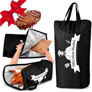 KoveYzao 21in BBQ Blanket for Resting Meat, Insulated Meat Resting Bag for Brisket, Pork Shoulder & Turkey, Smoker Accessories, BBQ Gifts for Men Dad Husband