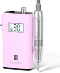 MelodySusie Professional Nail Drill, 30000 RPM Rechargeable Electric E File, SC320H Acrylic Gel Grinder Tools,Portable Nail Drill with 6 Bits Efile for Gel Nails Removing Manicure Pedicure Salon
