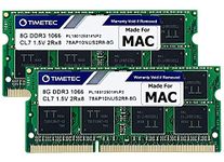 Timetec Hynix IC Apple 16GB Kit (2x8GB) DDR3 PC3-8500 1066MHz memory upgrade for selected MacBook, MacBook Pro, iMac, Mac Mini(16GB Kit (2x8GB))