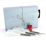 CUESOUL Dazzling 22g Super Grip Steel Tip 90% Tungsten Dart Set Frosted Surface with ROST Integrated Dart Flights and Shafts