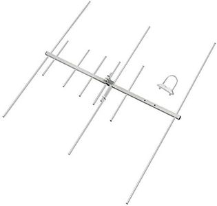 HYS Dual-Band 9.5/11.5dBi 100W Yagi Antenna 8 Element Beam 2 Meter/70 cm VHF/UHF Outdoor Yagi Antenna with U-Bolt for 144/430Mhz Ham Mobile Digital Radio/Repeater (TC-YG08UV)