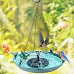 DazSpirit Hanging Solar Bird Bath F