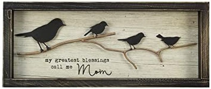 Young's Inc. Wood Greatest Blessing Bird Sign - 16" L x 7" H - Rustic Home Decor - Wood Wall Decor - Bird Decorations