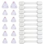 INOVERA (LABEL) Inovera Combo Of Baby Safety Adjustable Locks Straps&Electric Socket Plug Cover Guards (10 Straps,12 Socket,Made In India),White,Pack of 1