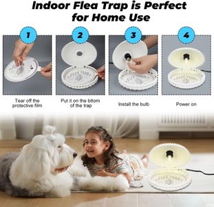 Flea Trap Lamp 2-Pack – Indoor Insect Catcher for Home Pest Control