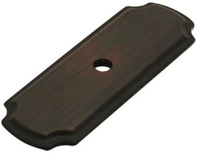 10 Pack - Cosmas B-112ORB Oil Rubbed Bronze Cabinet Hardware Knob Backplate/Back Plate