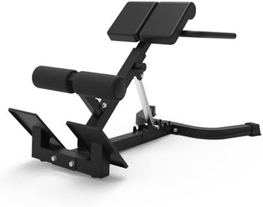 GarveeLife Roman Chair Back Extension, Dual Adjustable Back Extension Bench for Home Gym, Adjustable Back Exercise Machine Weight Capacity 330 Lbs
