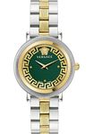 Versace Women Analogue Swiss Quartz Watch with Stainless Steel Strap VE7F00523