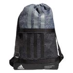 adidas Unisex-Adult Amplifier Ii Blocked Sackpack Bag, Jersey Onix Grey/Black, One Size