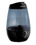 Honeywell HUL535BC Ultrasonic Cool Mist Humidifier, with Variable Output Control, Auto Shut-off, Ultra Quiet Operation, Directional Mist Outlet, Cool Visible Mist, Black, 1-Gallon