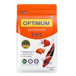 Foodie Puppies Optimum 3 in 1 Premium Formula Fish Food for Carp, Goldfish and Cichlid Spirulina 12% Floating Type Small Pellet (800g) with Free Key Ring