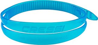 Cressi Swim Eyewear Silicone Strap + Loop - Strap with Latch for Swimming Goggles