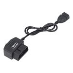 OBD Power Adapter Cable, Strong Compatibility Automatic Power Failure Acc Mode OBD Charger with Switch Button for Dash Camera DVR