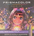 Prismacolor Premier Colored Pencils, Manga Colors, 23-Count - 1774800