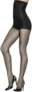 Hanes Silk Reflections Women's High Waist Control Top Sandalfoot Pantyhose, Gentle Brown, C/D