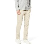 Dockers Men's Slim Fit Signature Khaki Lux Cotton Stretch Pants, Cloud, 38W x 32L