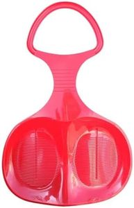 Dickly Snow Sled Sledge Durable Toboggan Grass Sliding Sled Downhill Sled Luge for Boys Girls Kids Adults, Red